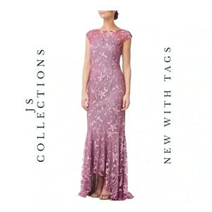 0459W. Js COLLECTION FORMAL DRESSS PINK AND LAVENDER‎ IN COLOR SIZE 2